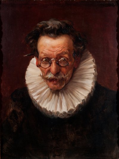 Portræt af en ældre mand klædt i stil med Philip IV af José Llaneces