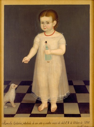 Portræt af Manuela Gutiérrez af José María Estrada