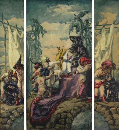 Sommer - Afrika Triptykon, 1917-1918 af José María Sert