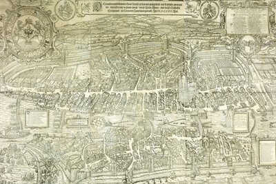 En udsigtsplan for Zürich, 1576 af Jos Murer