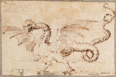 Studie af en drage, 1620