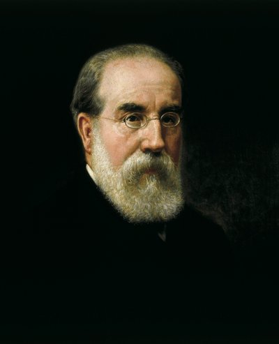 Portræt af Francisco Pi i Margall (1824-1901) spansk statsmand og forfatter (1824-1901) af José Sánchez Pescador