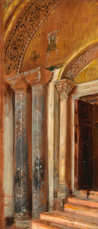 Døråbning San Marco, Venedig, 1891. af José Villegas Cordero