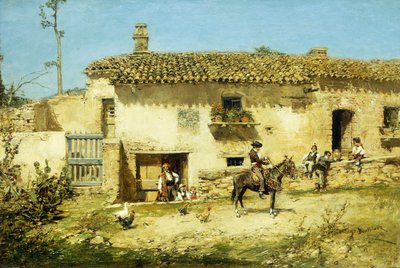 En spansk gård af Jose Benlliure y Gil