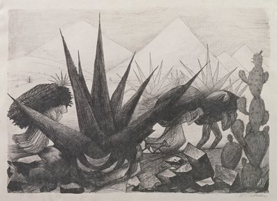 indianere og magneyplanter af José Clemente Orozco