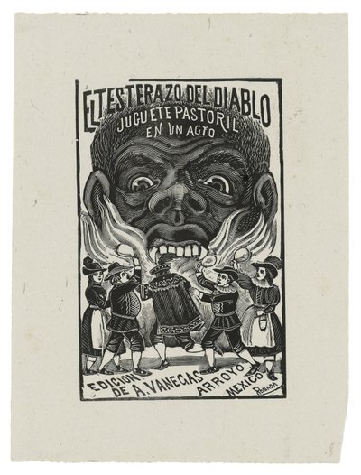 El Testarazo del Diablo, ca. 1900, trykt 1942 (gravering) af José Guadalupe Posada