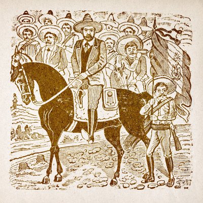 Mexico, mexicansk revolution af Jose Guadalupe Posada