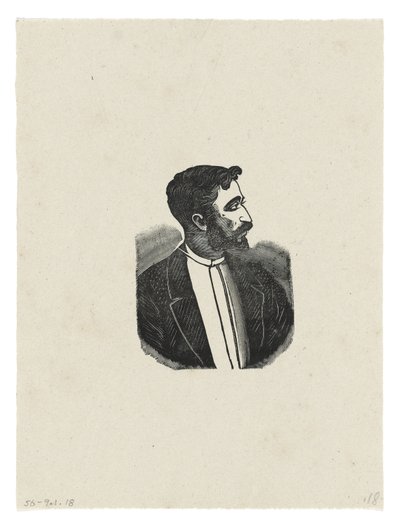 Portræt, ca. 1888-1913, trykt 1942 (gravering) af José Guadalupe Posada