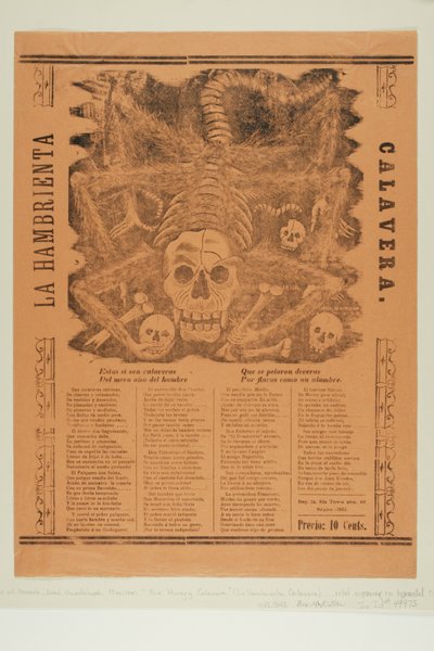 Die verhungernde Calavera af José Guadalupe Posada