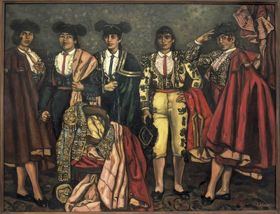 De unge tyrefægtere (kvindelige tyrefægtere). 1931 (olie på lærred) af Jose Gutierrez Solana