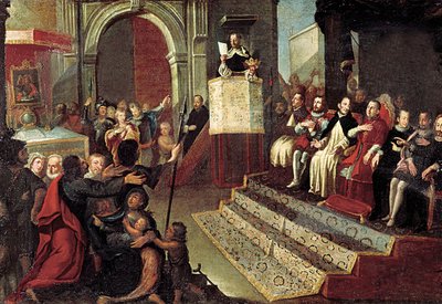 Saint Vincent Ferrer under kompromiset fra Caspe i 1412 af Jose Ingles