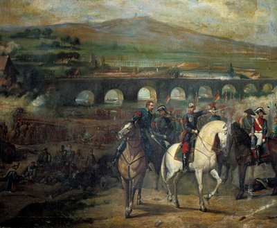 Slaget ved Alcolea nær Cordoba, 20. september 1868 af Jose Maria Rodriguez de Losada