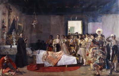 Tyrefægterens Død; Tyrefægterens død af Jose Villegas Cordero