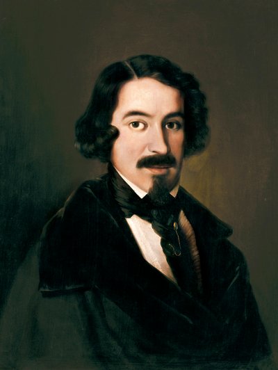 Portræt af Jose de Espronceda (1808-1842) af José de Madrazo