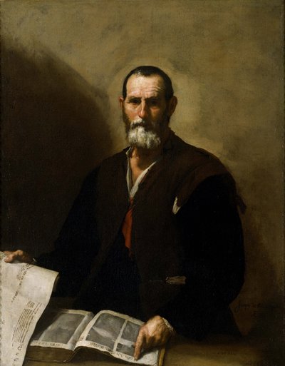 Filosof Crates of Theben, 1636 af Jusepe de Ribera