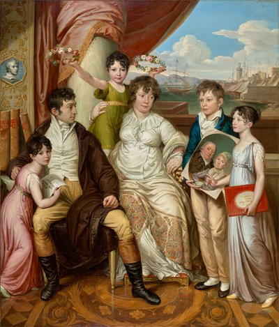 Grossereren Johann Christian Edler von Bruchmanns familie af Josef Abel