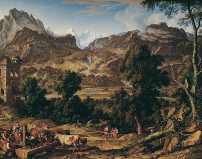 Berner Oberland af Josef Anton Koch