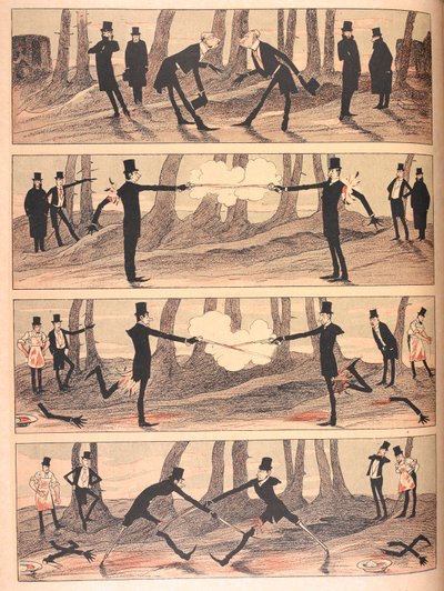 En duel med svære forhold. (se også fil F60136-61 for hele historien). af Josef Benedikt engl
