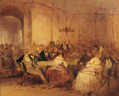 Samfundsscene af Josef Danhauser