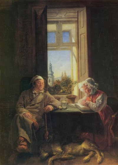 Siesta af Josef Danhauser