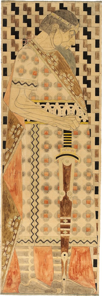 Frisedesign til St. Louis 1904 Verdensudstillingen, 1904. af Josef Engelhart