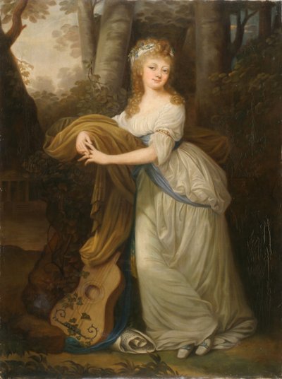 Portræt af Krystyna Magdalena Radziwiłłówna (1776-1796), datter af Michał Hieronim Radziwiłł af Josef Grassi