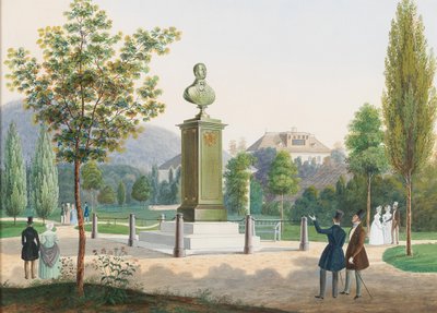 Ærkehertug Rudolf, kardinalærkebiskop af Olomouc-monumentet i Ischl. af Josef Hafner