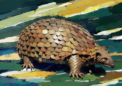 Dyr: pangolin 1 af Josef Johann Michel