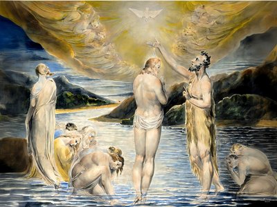 JJM-recreate_Blake-W_Die Taufe Christi af Josef Johann Michel