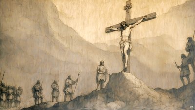 Jesus_Crucifixion_02 af Josef Johann Michel