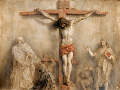 Jesus_på_korset_02 af Josef Johann Michel