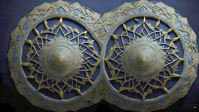 mandala: Egyptiske elementer_01 af Josef Johann Michel