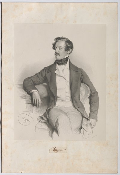 Alexander Freiherr von Bach (1813-1893), jurist, politiker af Josef Kriehuber