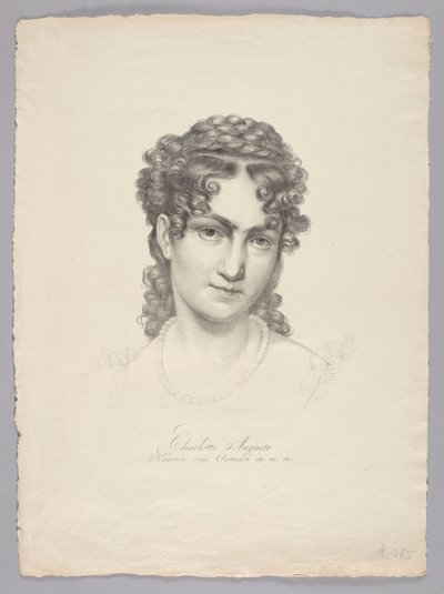 Charlotte Auguste, kejserinde af Østrig osv. af Josef Kriehuber