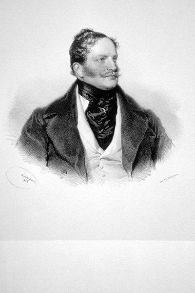 Franz Hardegg Litho af Josef Kriehuber