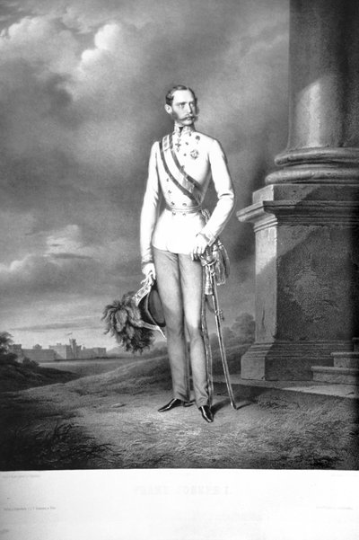 Franz Josef I. Kriehuber ca. 1860 Litografi af Josef Kriehuber