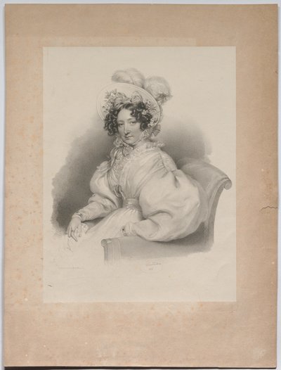 Gabrielle Auersperg, født Lobkowitz af Josef Kriehuber