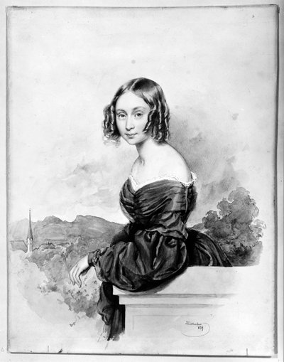 Grevinde Natalia Alexandra von Buxhövden, gift med K.G. Löwenhielm af Josef Kriehuber