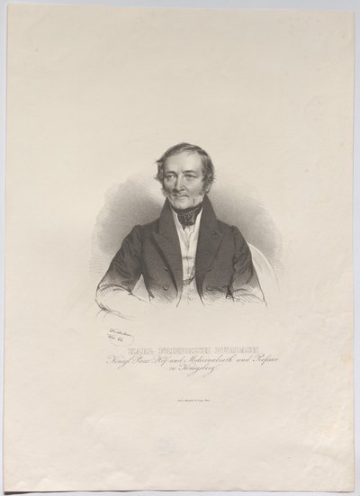 Karl Friedrich Burdach; kongelig preussisk hof- og medicinalråd og professor i Königsberg af Josef Kriehuber