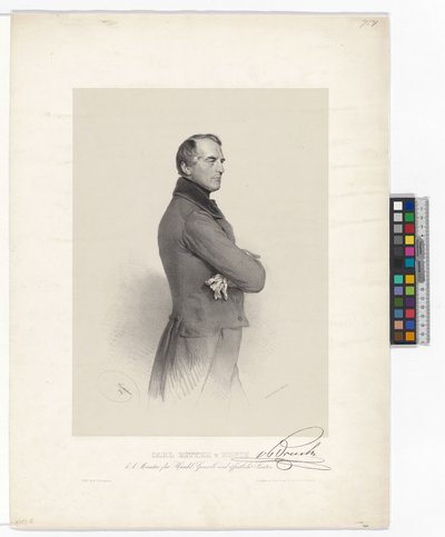 Karl Ludwig friherre von Bruck af Josef Kriehuber