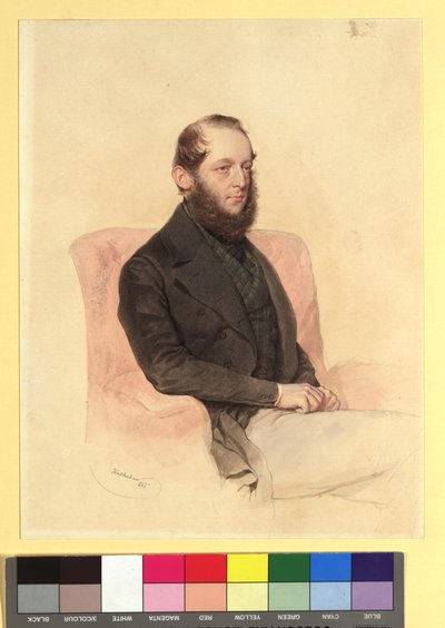 Greve Wilhelm Clemens Westphalen zu Fürstenberg (1818-1883) af Josef Kriehuber