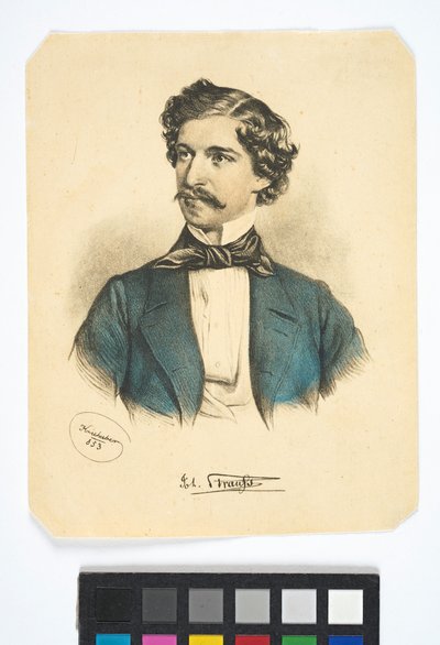 Påskrift: »Joh. Strauß« af Josef Kriehuber