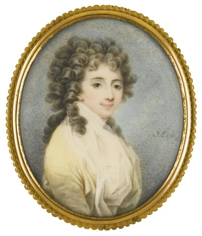Portræt af grevinde Zofia Potocka-Witt 1760-1822, anden halvdel af det 18. af Josef Leski