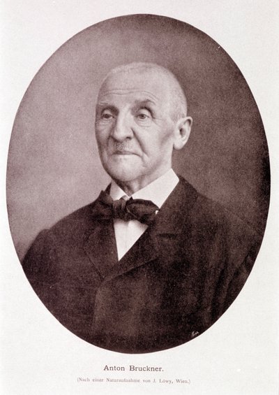 Østrigsk komponist og organist Anton Bruckner (1824 - 1896). af Josef Löwy
