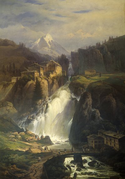 Udsigt over Bad Gastein af Josef Matěj Navrátil