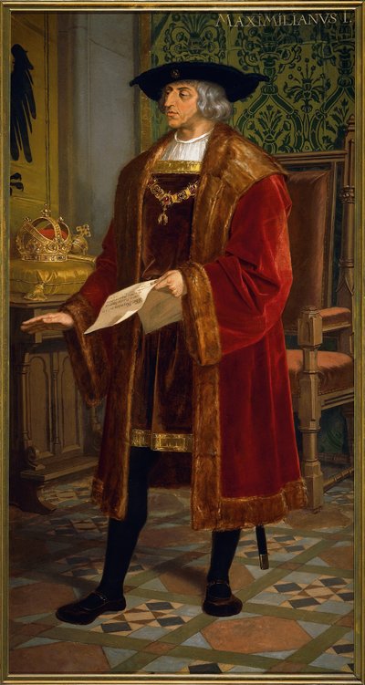 Portræt af Maximilian I af Østrig (Wiener Neustadt af Josef and Mayrhofer Friedrich Kiss