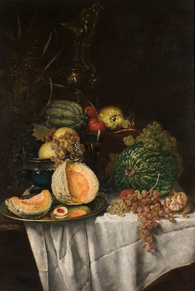 frugtstilleben af Josef Neugebauer