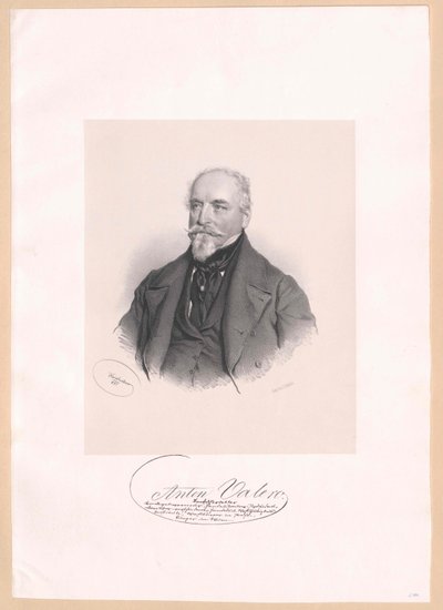 Anton Valero (print) af Josef Nikolaus Kriehuber