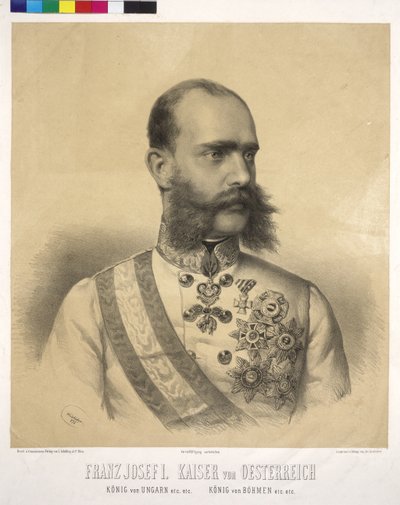 Kejser af Østrig Franz Joseph I af Josef Nikolaus Kriehuber