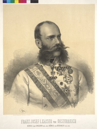 Kejser af Østrig Franz Joseph I af Josef Nikolaus Kriehuber